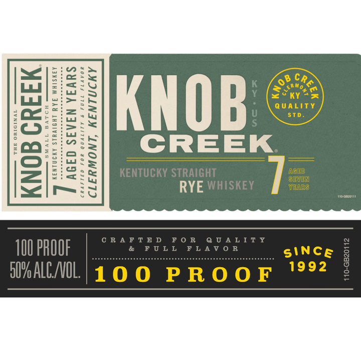 Knob Creek 7 Year Old Kentucky Straight Rye - Goro's Liquor