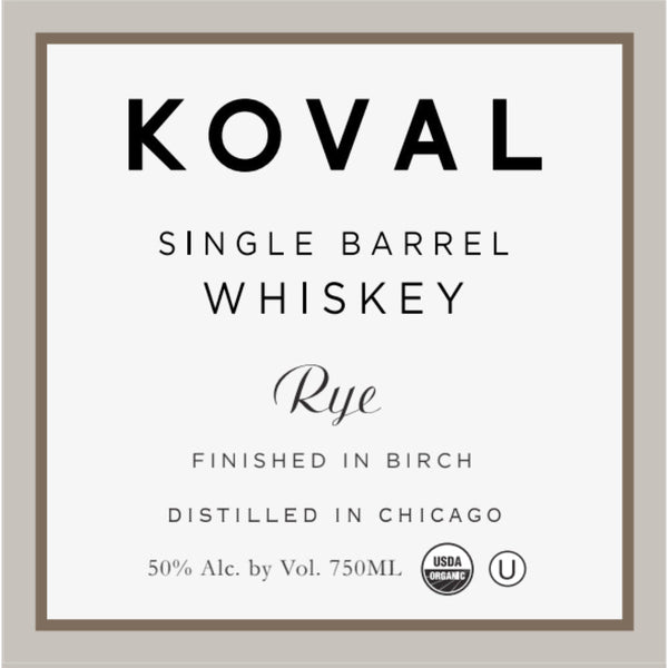 Koval Birch Finish Rye - Goro's Liquor