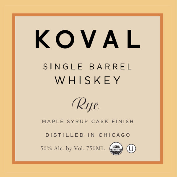 Koval Maple Syrup Cask Finish Rye - Goro's Liquor