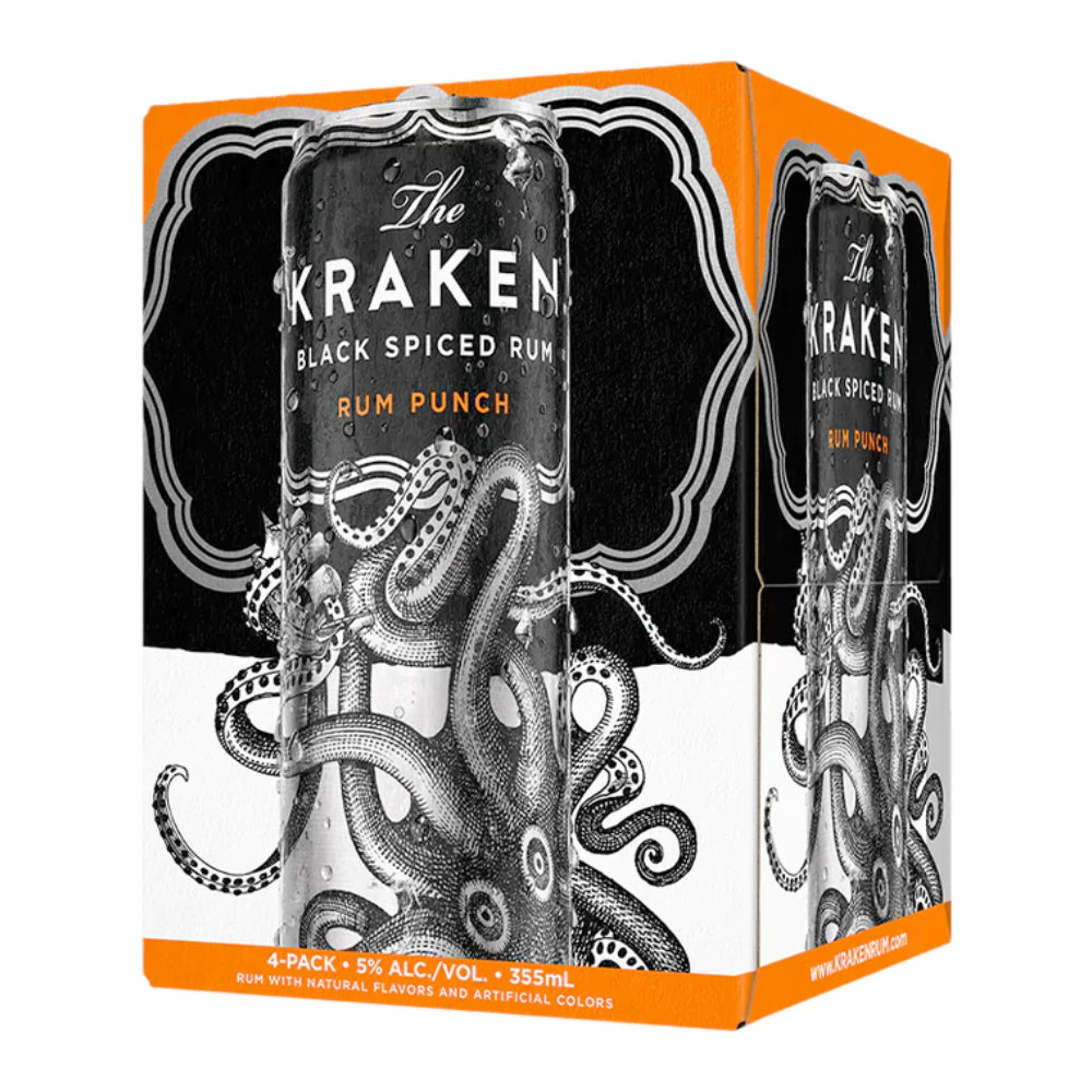 Kraken Black Spiced Rum Punch Cocktail 4PK - Goro's Liquor