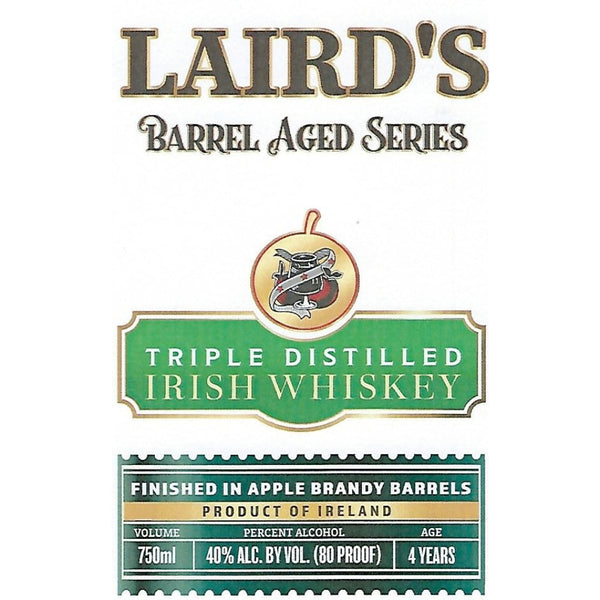 Laird’s Irish Whiskey Finished in Apple Brandy Barrels - Goro's Liquor