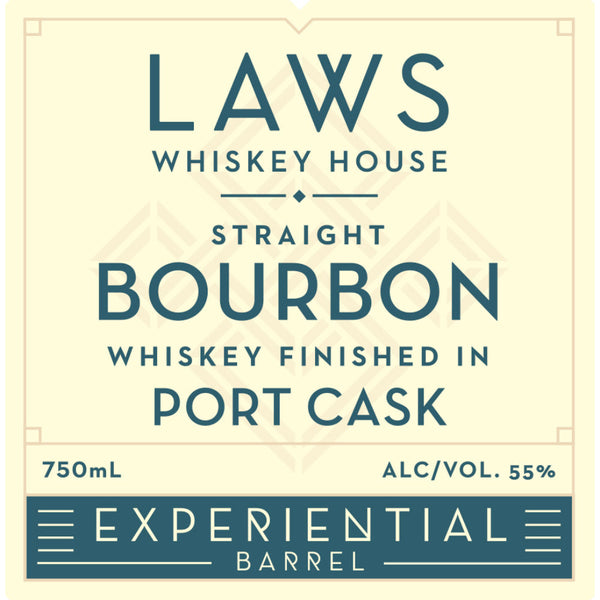 Laws Experiential Barrel Straight Bourbon Finished in Port Cask - Goro's Liquor