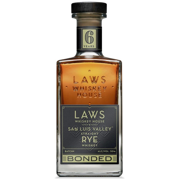 Laws San Luis Valley Straight Rye Bottled in Bond 6 Years Rye Whiskey Laws Whiskey House