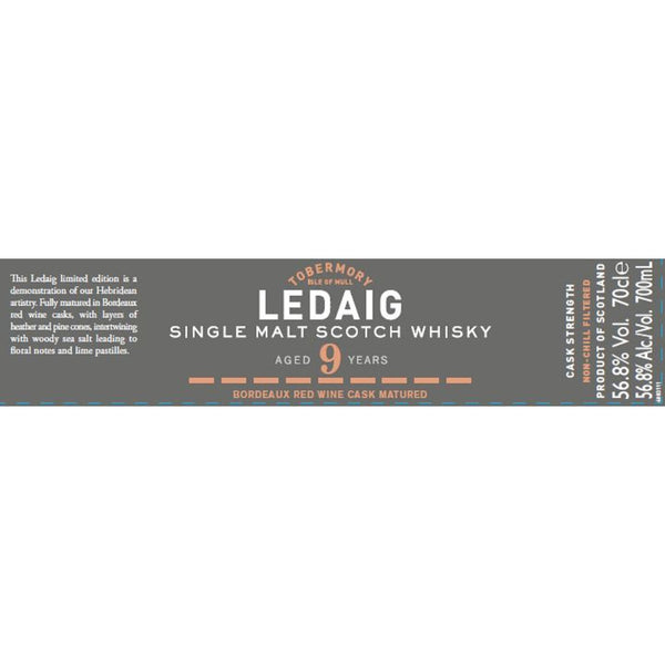 Ledaig 9 Year Old Bordeaux Red Wine Cask Matured - Goro's Liquor