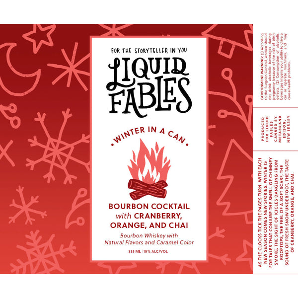 Liquid Fables Winter in a Can Bourbon Cocktail - Goro's Liquor