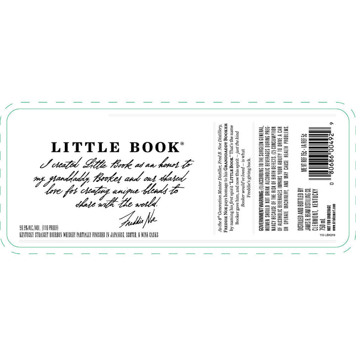 Little Book Bourbon Partially Finished in Japanese, Scotch, & Wine Casks - Goro's Liquor