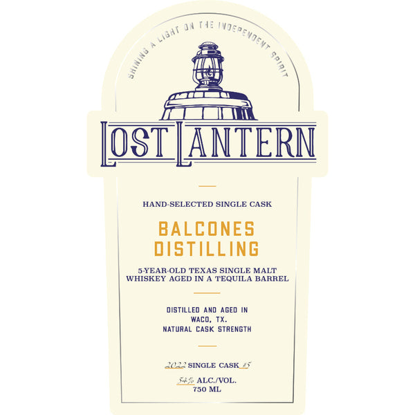 Lost Lantern Balcones 5 Year Old Tequila Barrel Aged - Goro's Liquor