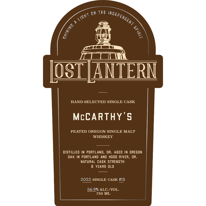 Lost Lantern McCarthy’s Peated Oregon Single Malt - Goro's Liquor