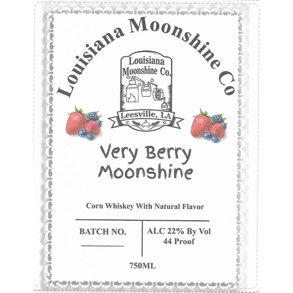 Louisiana Moonshine Co Very Berry Moonshine - Goro's Liquor