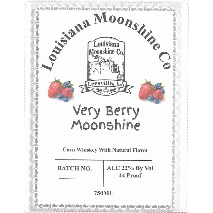 Louisiana Moonshine Co Very Berry Moonshine - Goro's Liquor