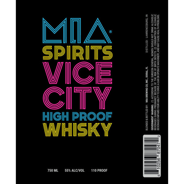 M.I.A. Spirits Vice City High Proof Whisky - Goro's Liquor