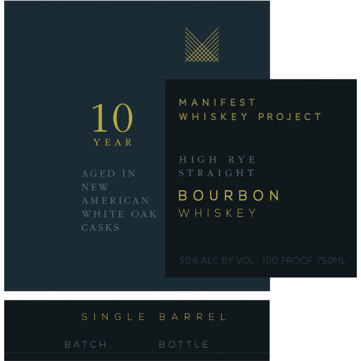 Manifest Whiskey Project 10 Year Old High Rye Straight Bourbon - Goro's Liquor