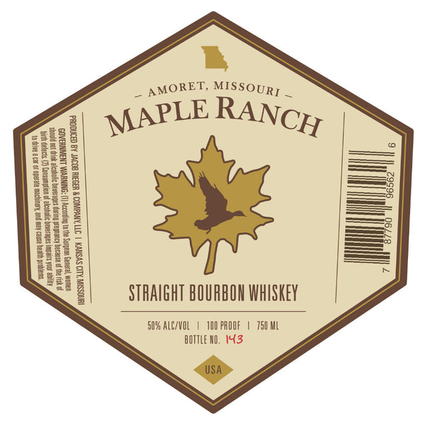 Maple Ranch Straight Bourbon Whiskey - Goro's Liquor