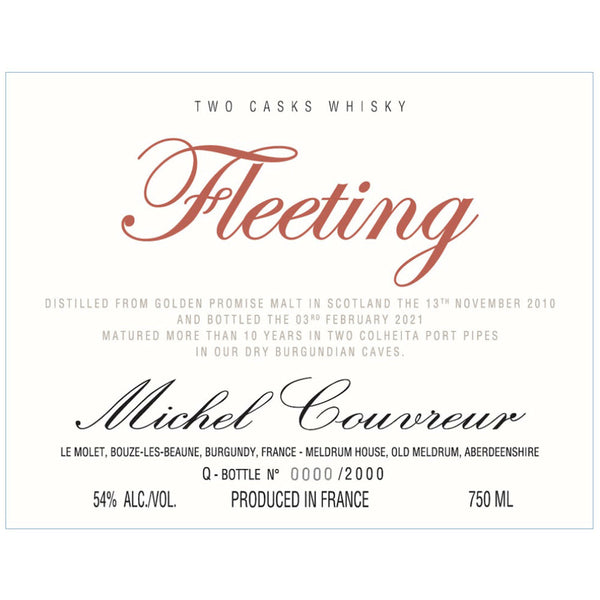 Michel Couvreur Fleeting 2021 - Goro's Liquor