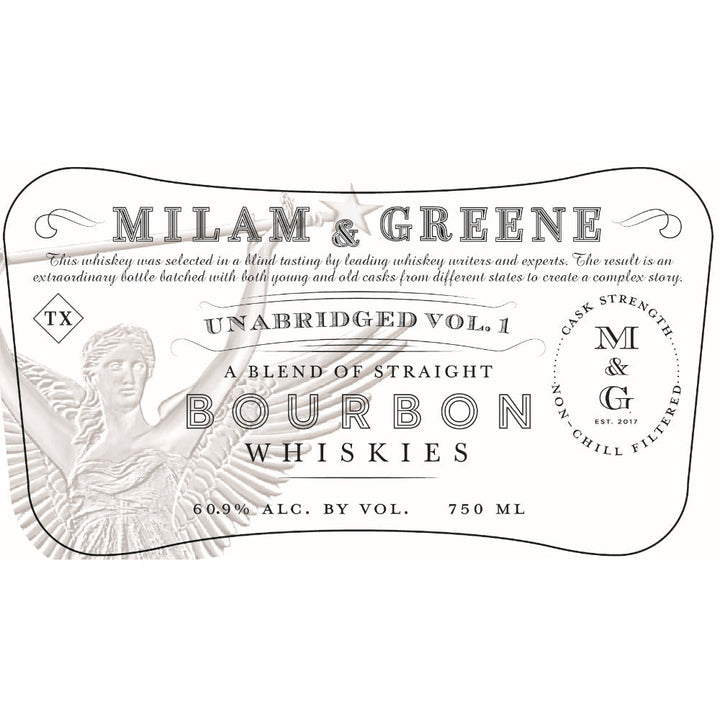 Milam & Greene Unabridged Vol. 1 Blended Straight Bourbon - Goro's Liquor