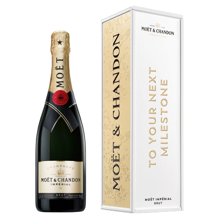 Moët Impérial Brut "To Your Next Milestone" Metal Box - Goro's Liquor