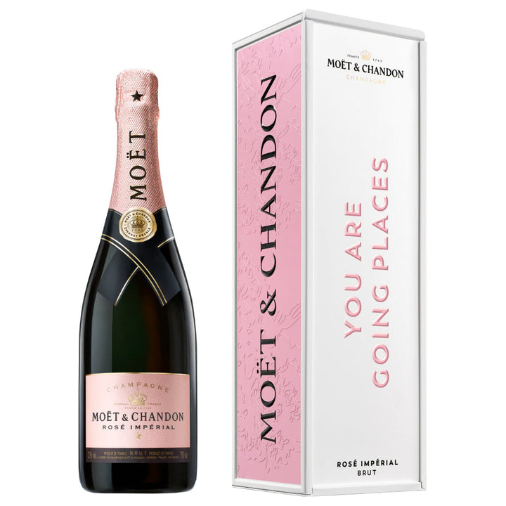 Moët Impérial Rosé "You Are Going Places" Cardboard Box - Goro's Liquor