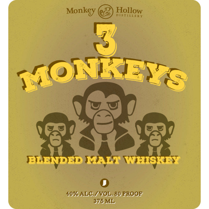 Monkey Hollow 3 Monkeys Blended Malt Whiskey - Goro's Liquor