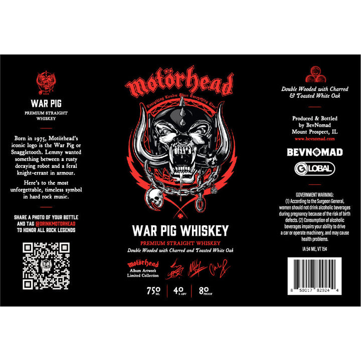 Motorhead War Pig Whiskey - Goro's Liquor