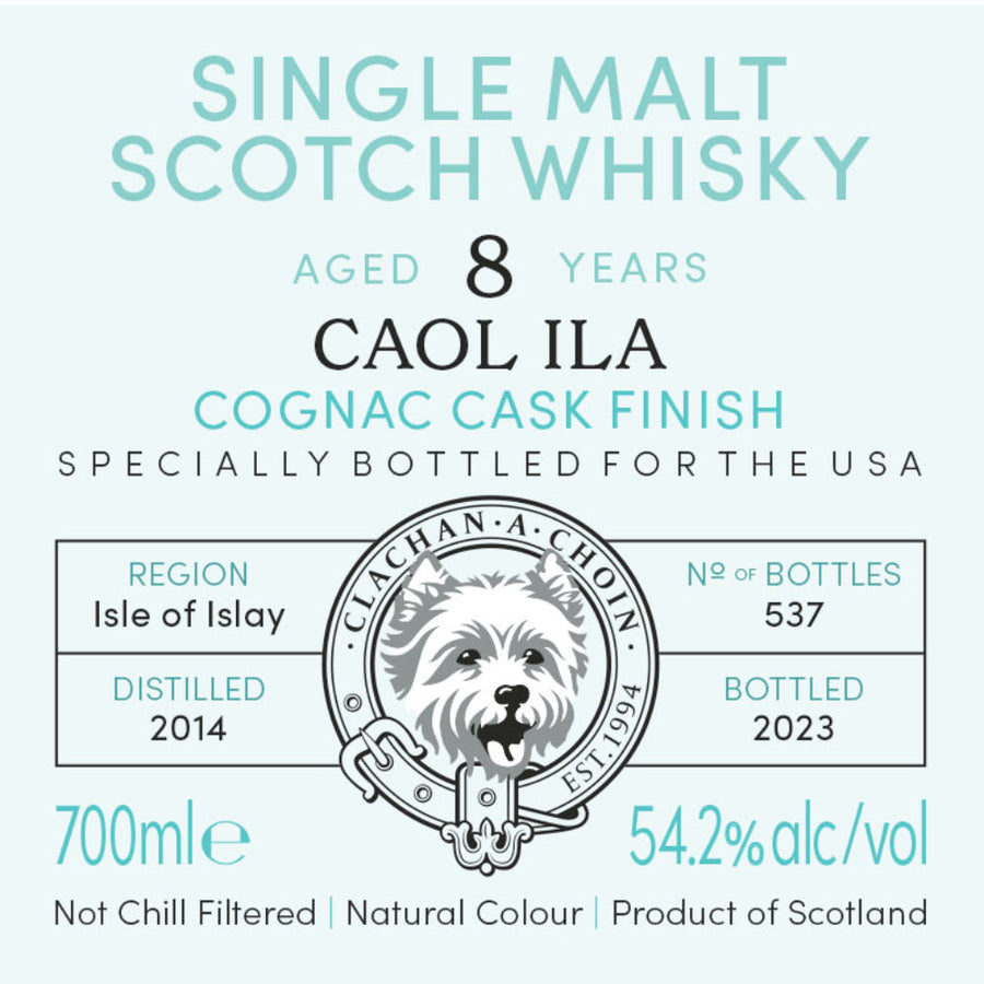 Murray McDavid Benchmark Caol Ila 8 Year Old Cognac Cask Finish - Goro's Liquor