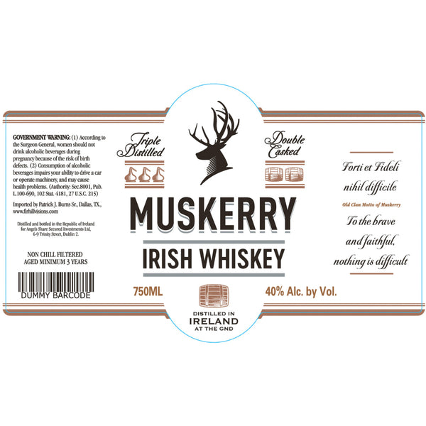 Muskerry Irish Whiskey - Goro's Liquor