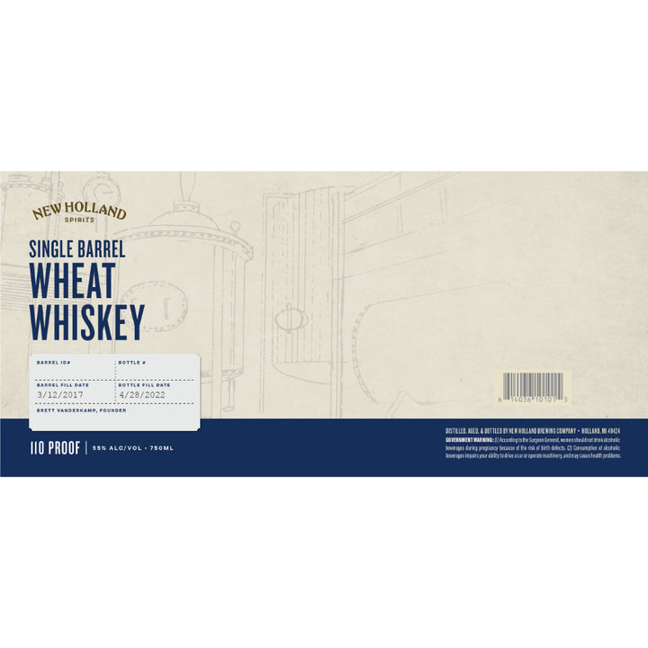 New Holland Single Barrel Wheat Whiskey - Goro's Liquor