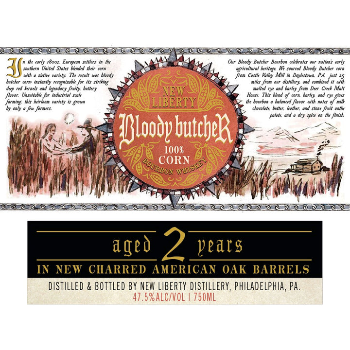 New Liberty Bloody Butcher 100% Corn Bourbon Aged 2 Years - Goro's Liquor