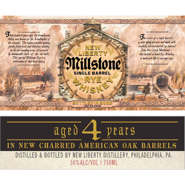 New Liberty Millstone Single Barrel Bottled in Bond Rye - Goro's Liquor