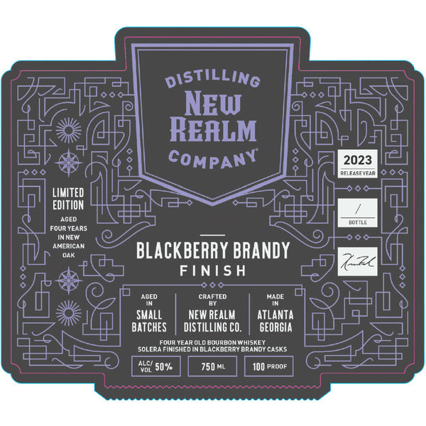 New Realm 4 Year Old Blackberry Brandy Finish Bourbon - Goro's Liquor