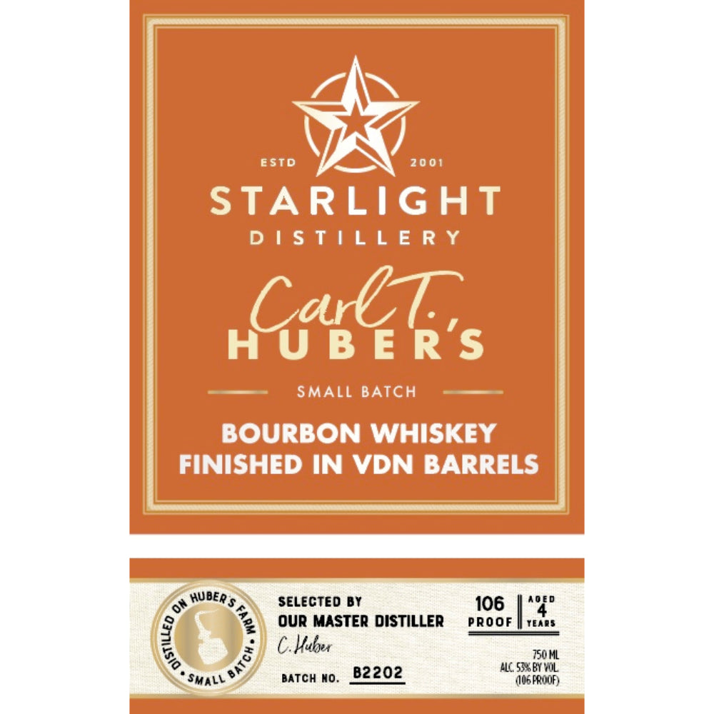 Starlight Bourbon Finished In VDN Barrels - Goro's Liquor