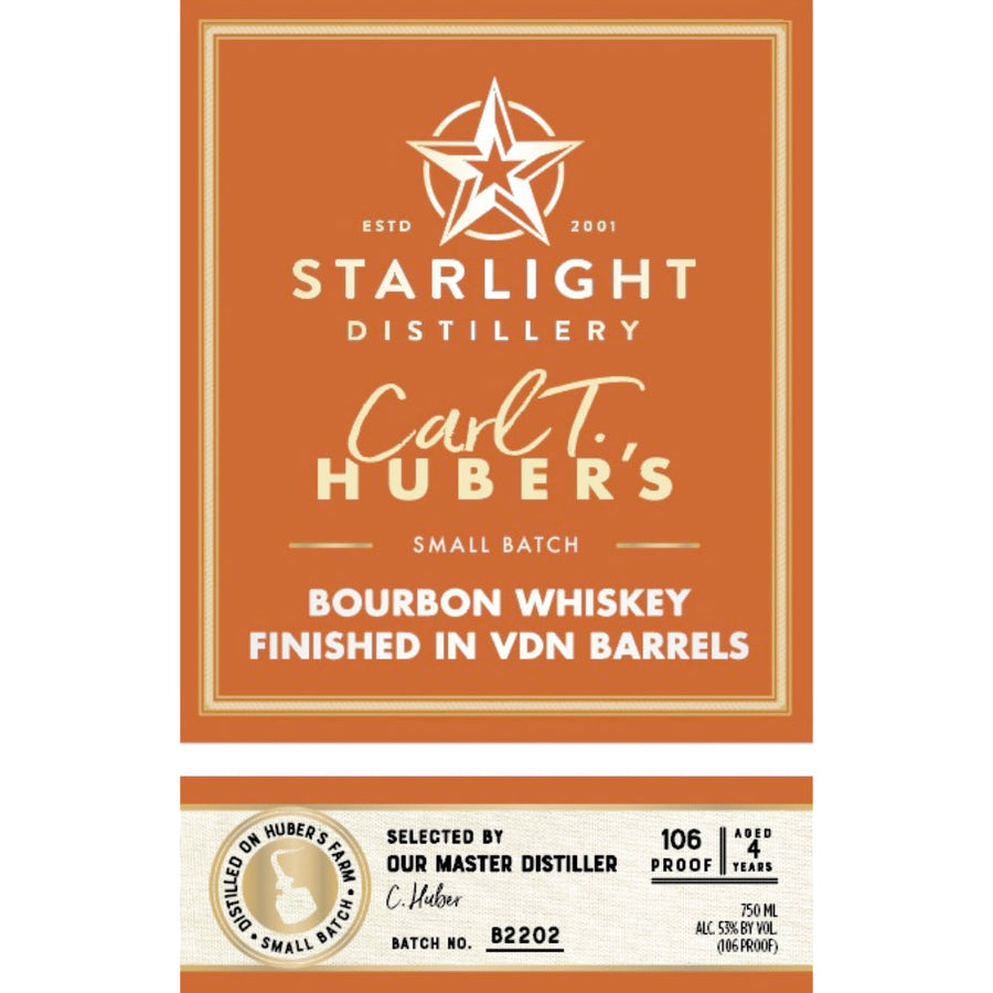 Starlight Bourbon Finished In VDN Barrels - Goro's Liquor