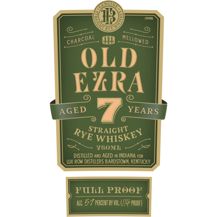 Old Ezra 7 Year Old Straight Rye Whiskey - Goro's Liquor