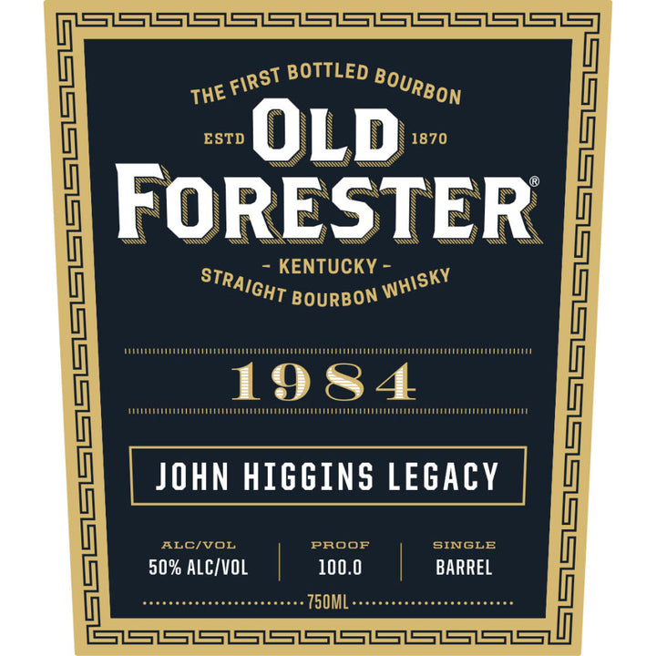 Old Forester 1984 John Higgins Legacy Bourbon - Goro's Liquor