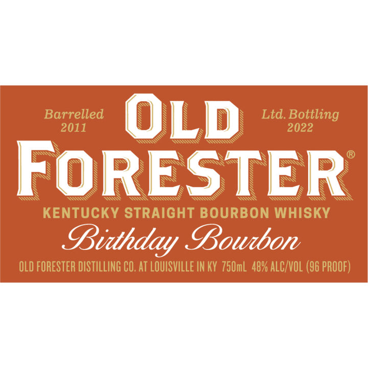 Old Forester Birthday Bourbon 2022 - Goro's Liquor