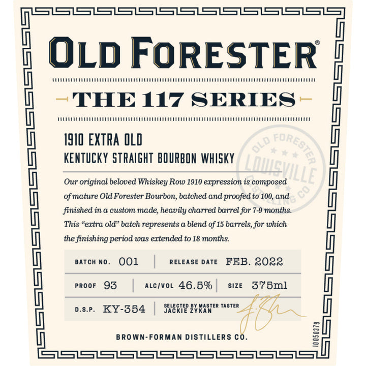 Old Forester The 117 Series 1910 Extra Old - Goro's Liquor