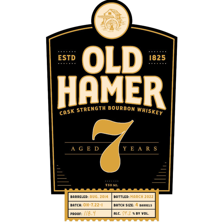 Old Hamer 7 Year Old Cask Strength Straight Bourbon - Goro's Liquor