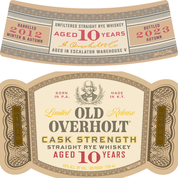 Old Overholt 10 Year Old Cask Strength Straight Rye - Goro's Liquor