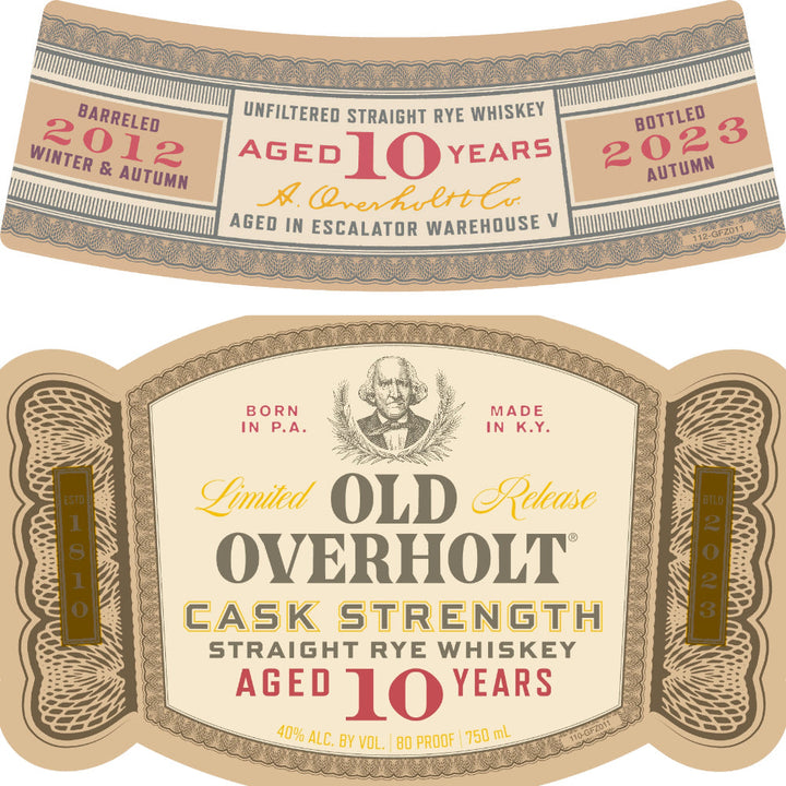 Old Overholt 10 Year Old Cask Strength Straight Rye - Goro's Liquor