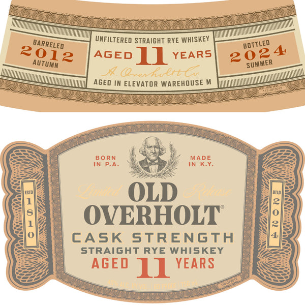 Old Overholt 11 Year Old Cask Strength Straight Rye Rye Whiskey Old Overholt   