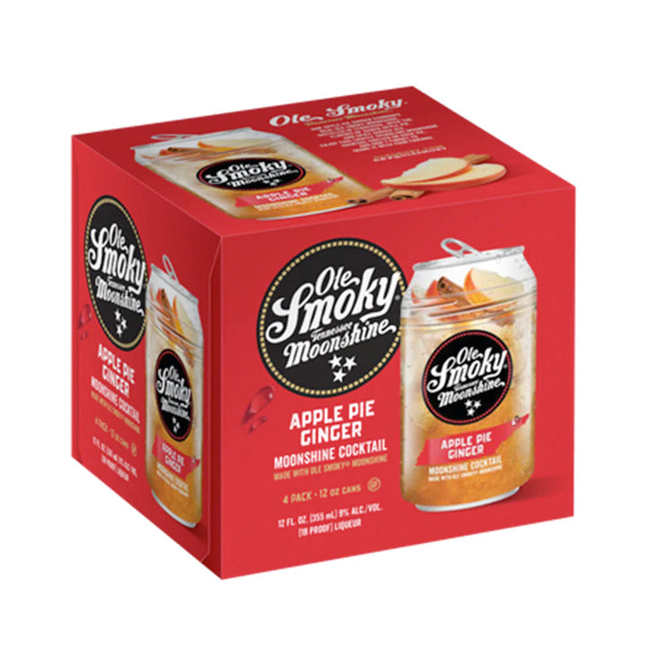 Ole Smoky Apple Pie Ginger Moonshine Cocktail 4pk - Goro's Liquor