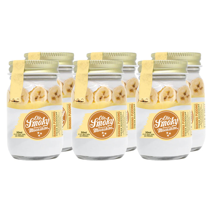 Ole Smoky Banana Pudding Cream Moonshine 50mL 6pk - Goro's Liquor