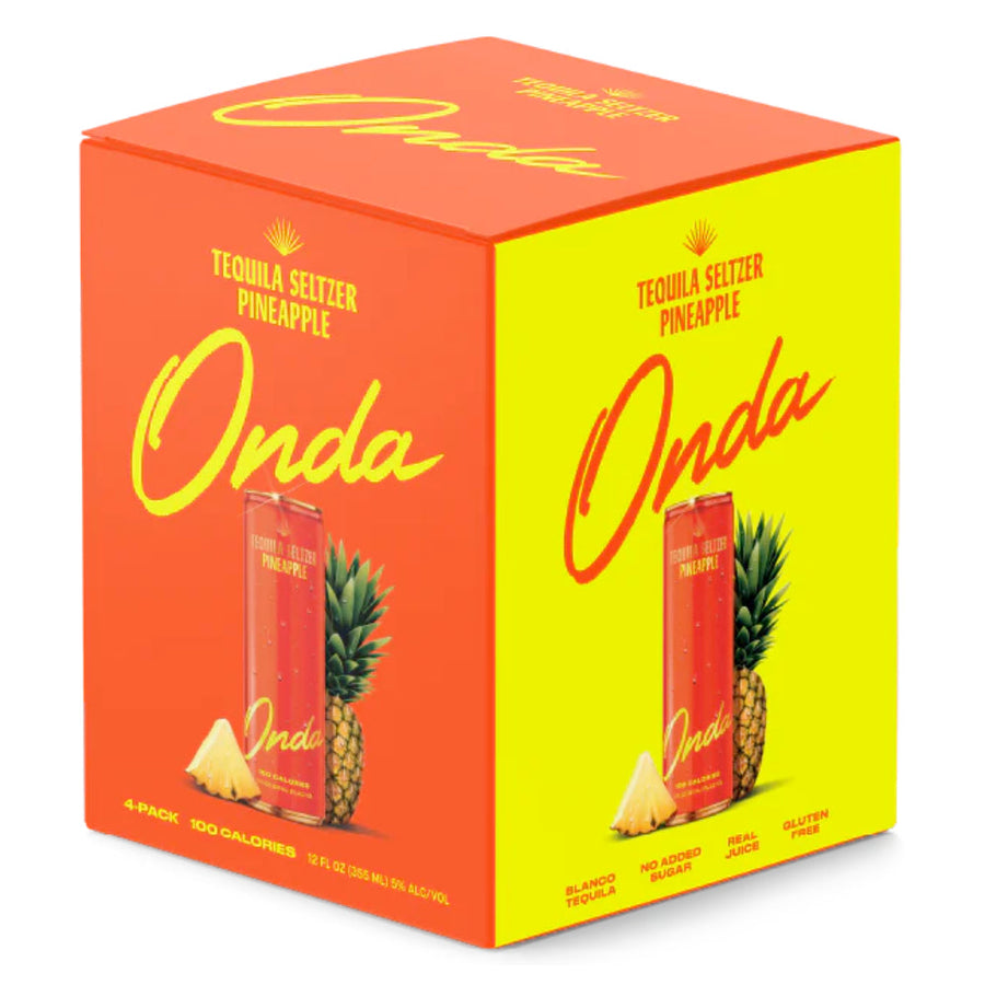 Onda Tequila Seltzer Pineapple 4 Pack - Goro's Liquor