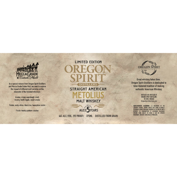 Oregon Spirit Distillers Metolius Straight Malt Whiskey - Goro's Liquor