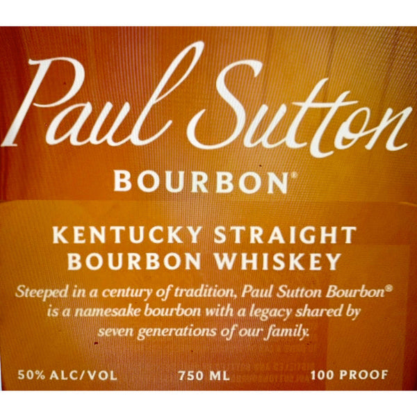 Paul Sutton Bottled in Bond Kentucky Straight Bourbon - Goro's Liquor