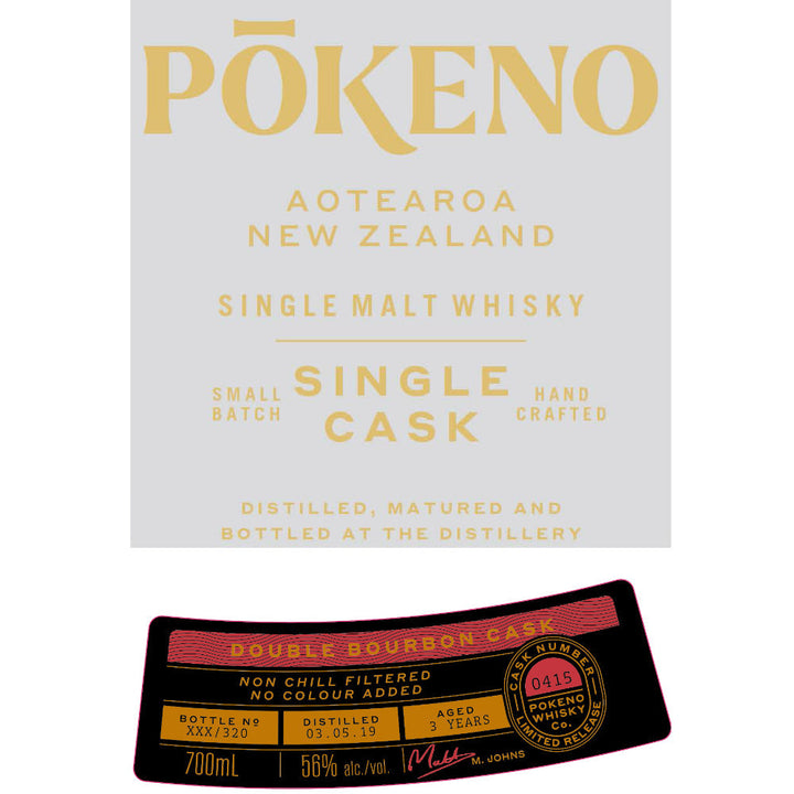 Pōkeno Double Bourbon Cask New Zealand Single Malt - Goro's Liquor