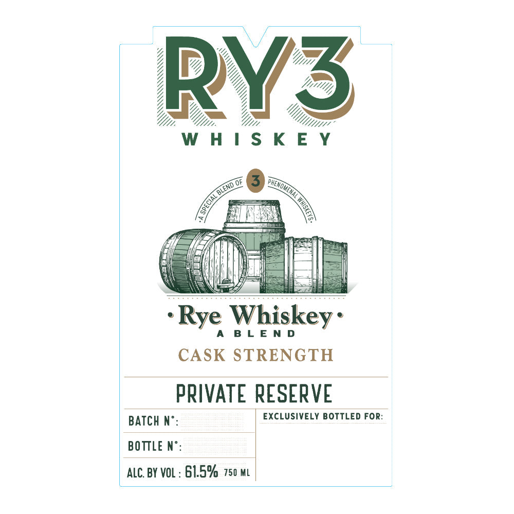 Ry3 Rum Cask Finish Blended Rye Whiskey - Goro's Liquor