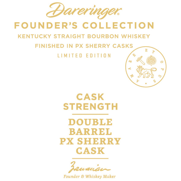 Rabbit Hole Founder’s Collection Dareringer PX Sherry Cask Bourbon - Goro's Liquor