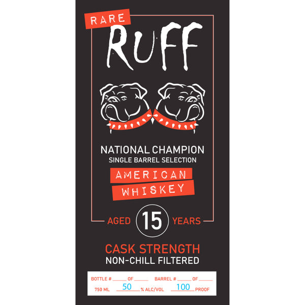 Rare Ruff National Champion 15 Year Old Single Barrel American Whiskey - Goro's Liquor