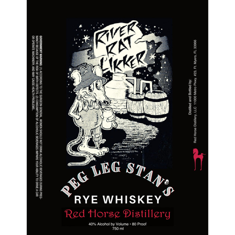 Red Horse Distillery Peg Leg Stan’s Rye Whiskey - Goro's Liquor