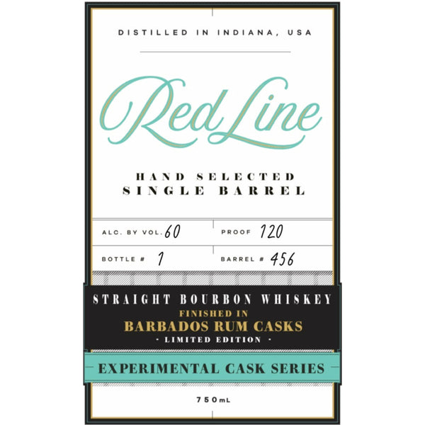 Red Line Experimental Cask Bourbon Finished in Barbados Rum Casks - Goro's Liquor